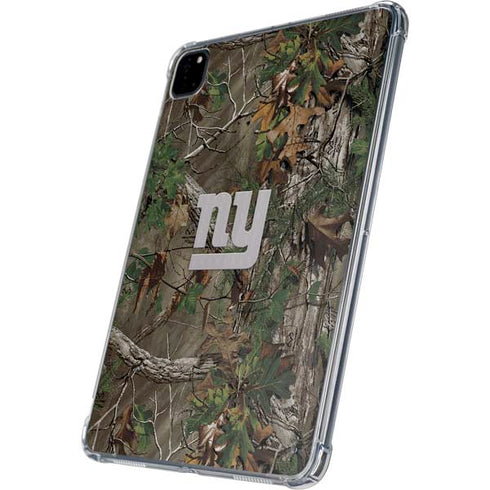 NFL New York Giants Realtree Xtra Green Camo iPad Pro 11in (2024) Clear Case